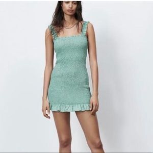 Zara weave mini dress